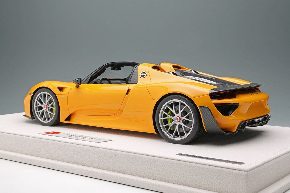 EIDOLON EML089C 1/18 Porsche 918 Spyder Weissach Package 2011 Signal Yellow