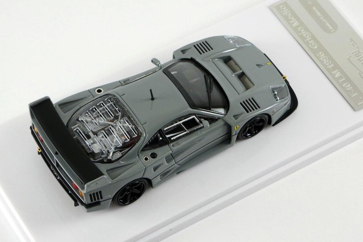 Tecno Model TM43-67E 1/43 Ferrari F40 LM Press 1996 Middle Gray Black Resin