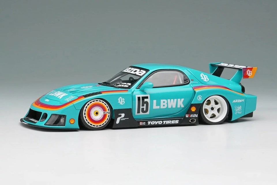 Make Up EIDOLON LB028C 1/43 LB-Super Silhouette Mazda FD3S RX7 Mint Green Resin