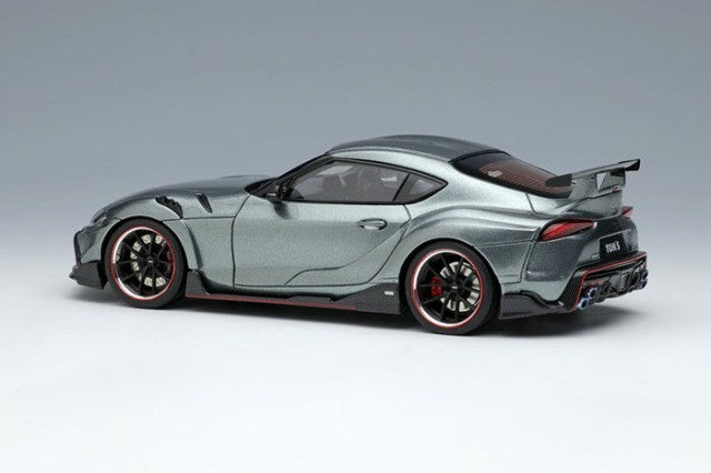 EIDOLON EM595D 1/43 TOM'S GR Supra 2020 Ice Gray Metallic Limited 50pcs
