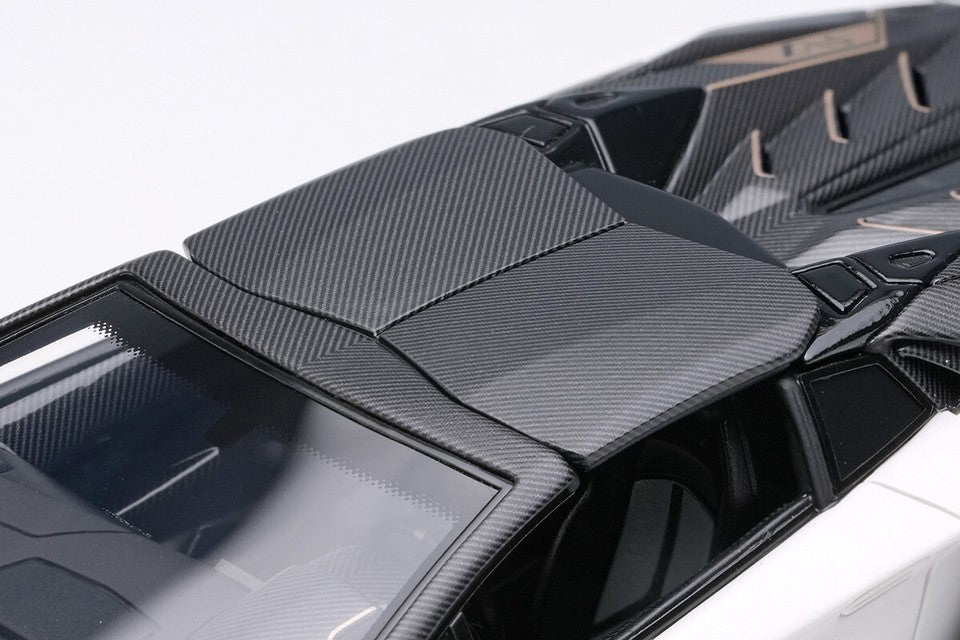 EIDOLON EM517F 1/43 Lamborghini Aventador SVJ 63 Roadster 2019 Bianco Phanes