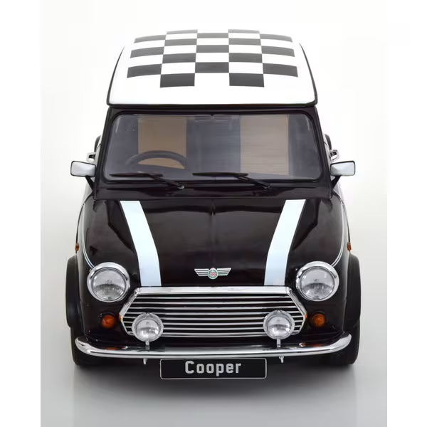KK Scale KKDC120055R - 1/12 Mini Cooper Checkered Flag Black/White Right-Hand