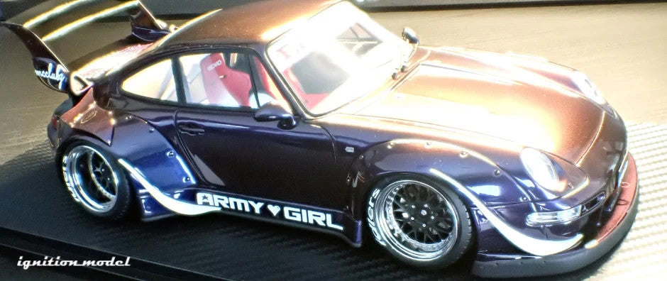 Ignition Model IG3739 1/18 RWB Porsche 993 Purple Metallic Resin