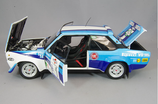 Kyosho KS08376D 1/18 Fiat 131 Abarth Rally 1981 Smeralda #1 Diecast