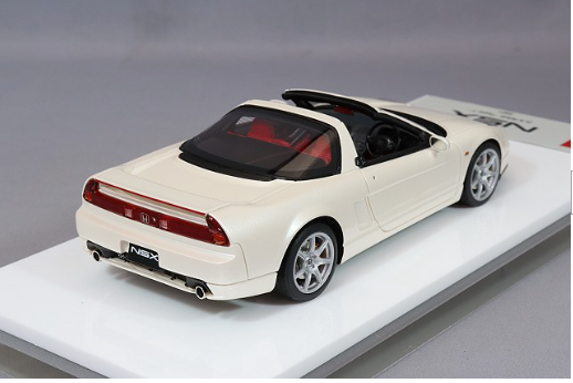 Make Up EIDOLON EM586B 1/43 Honda NSX Type T Platinum White Pearl Finish 2001