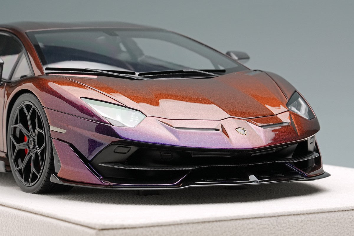 Make Up EIDOLON EML025J 1/18 Lamborghini Aventador SVJ 2018 Blu Hal LeirionWheel