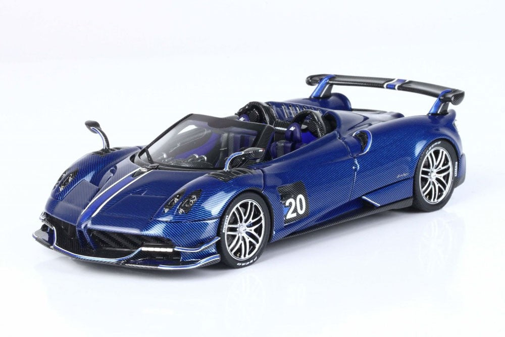 BBR BBRC226B 1/43 Pagani Huayra BC Roadster Dark Blue Carbon Fibre Ltd 119pcs