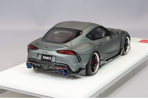 Make Up EIDOLON EM663B 1/43 TOM'S GR Supra Tourer Storm Grey 2022 Edition