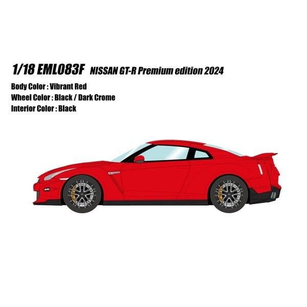 Make Up EIDOLON EML083F 1/18 Nissan GT-R Premium Edition 2024 Vibrant Red