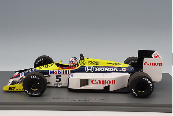 Spark S18S738 1/18 Williams FW11 British GP Winner 1986 #5 Multi Resin
