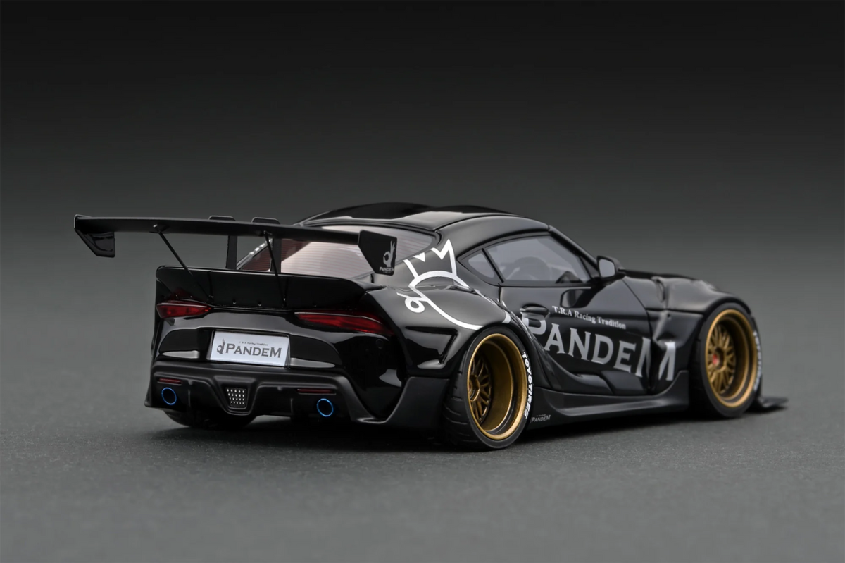 Ignition Model IG2147 1/43 PANDEM Toyota Supra A90 Black Metallic Resin