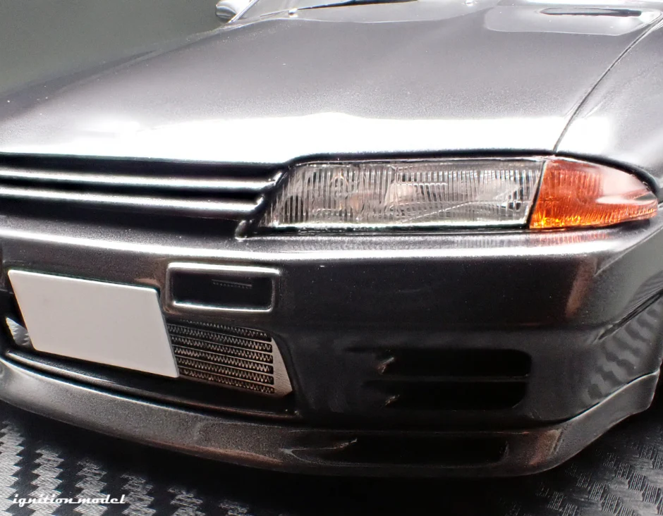 Ignition Model IG3545 1/18 Skyline GT-R BNR32 Initial D Gunmetal