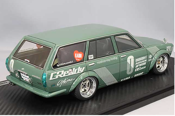 Ignition Model IG3147 1/18 Datsun Bluebird 510 Wagon Green Jun Imai