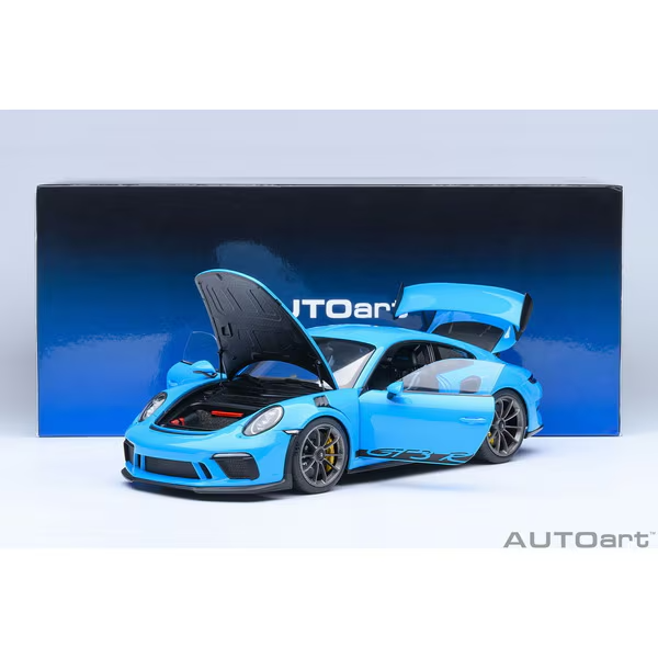 AUTOart 78182 1/18 Porsche 911 991.2 GT3 RS Light Blue Diecast