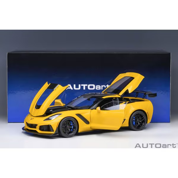 AUTOart 71278 1/18 Chevrolet Corvette C7 ZR1 (Yellow) Die-Cast Model Car