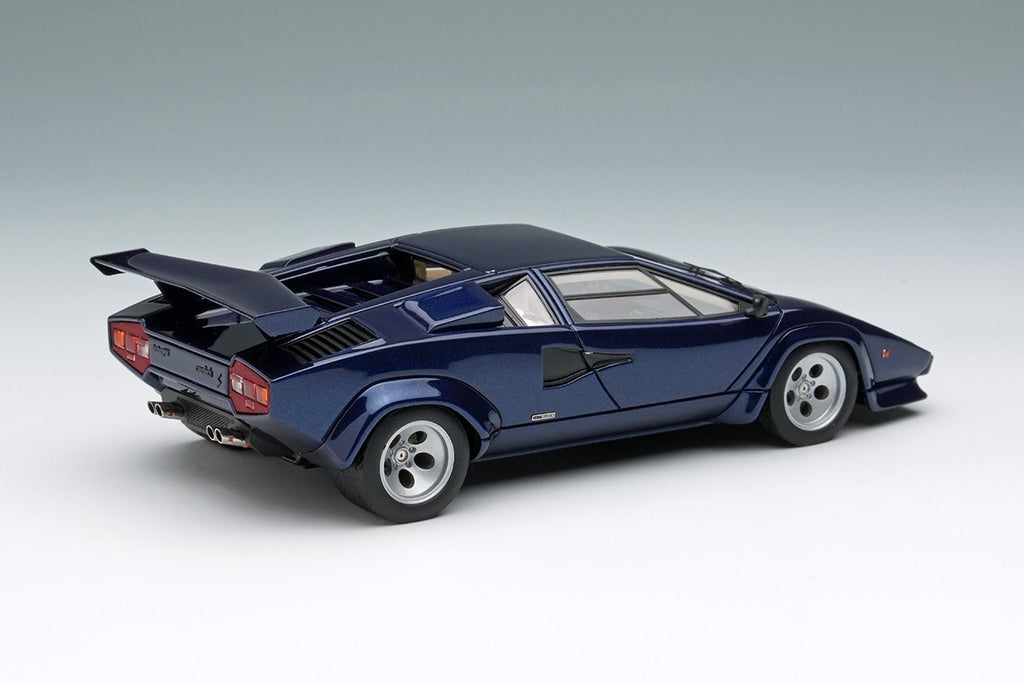 Make Up EIDOLON EM432J 1/43 Lamborghini Countach LP400S Wing Blue Acapulco