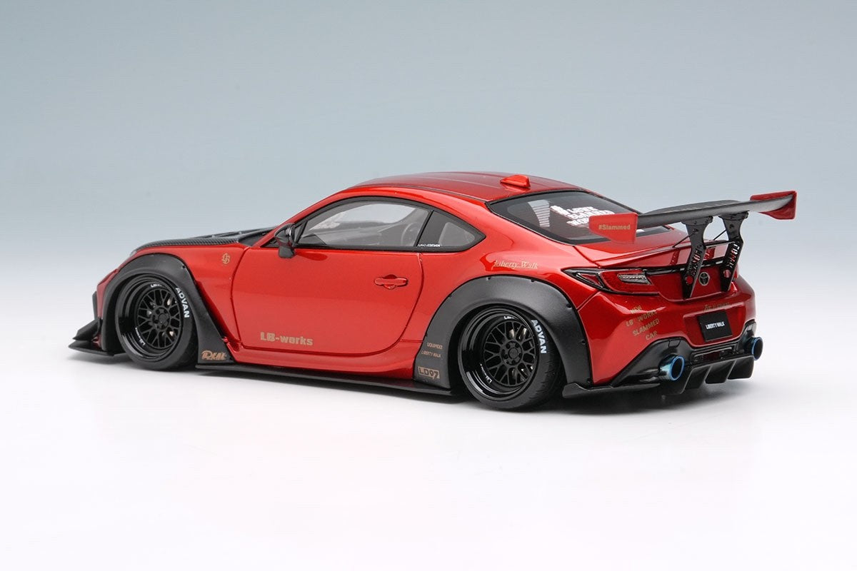 EIDOLON LB022B 1/43 Toyota GR86 LB Nation Candy Red Resin Model
