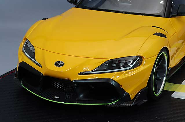 Make Up IDEA IM053B 1/18 TOM'S GR Supra 2020 Lightning Yellow