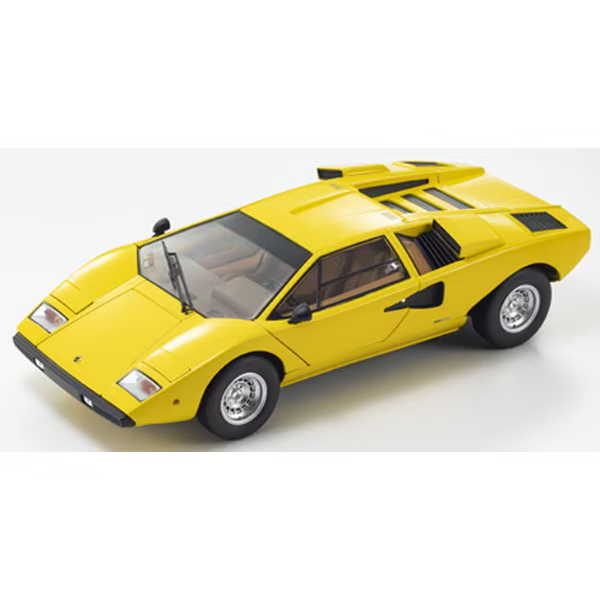 Kyosho KS08321YT 1:18 Lamborghini Countach LP400 Yellow Diecast Model Car