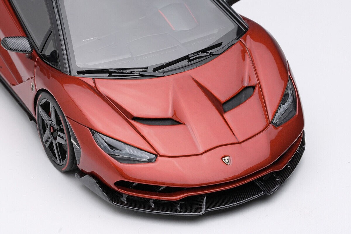 EIDOLON EM780C 1/43 Lamborghini Centenario LP770-4 2016 Rear Wing Up RossoEfesto