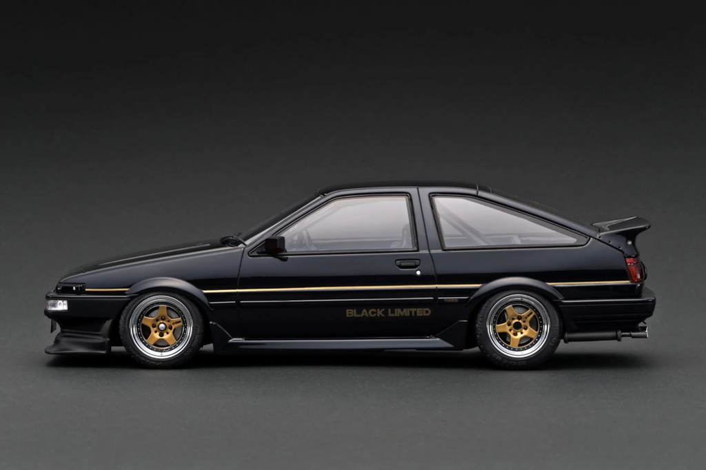 Ignition Model IG3490 1/18 Toyota Sprinter Trueno AE86 Black Limited Resin
