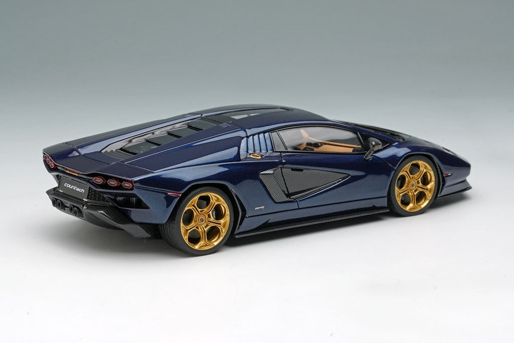 Make Up EIDOLON EM740I 1/43 Lamborghini Countach LPI 800-4 2022 Blue Resin