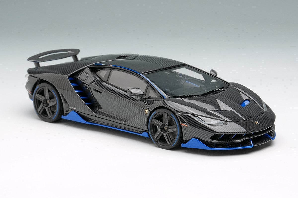 EIDOLON EM780F 1/43 Lamborghini Centenario LP770-4 Carbon Blue Stripe