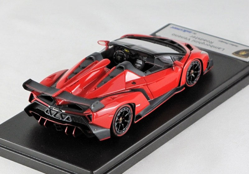 Looksmart LS429D 1/43 Lamborghini Veneno Roadster Rosso Mars Pearl Red Resin