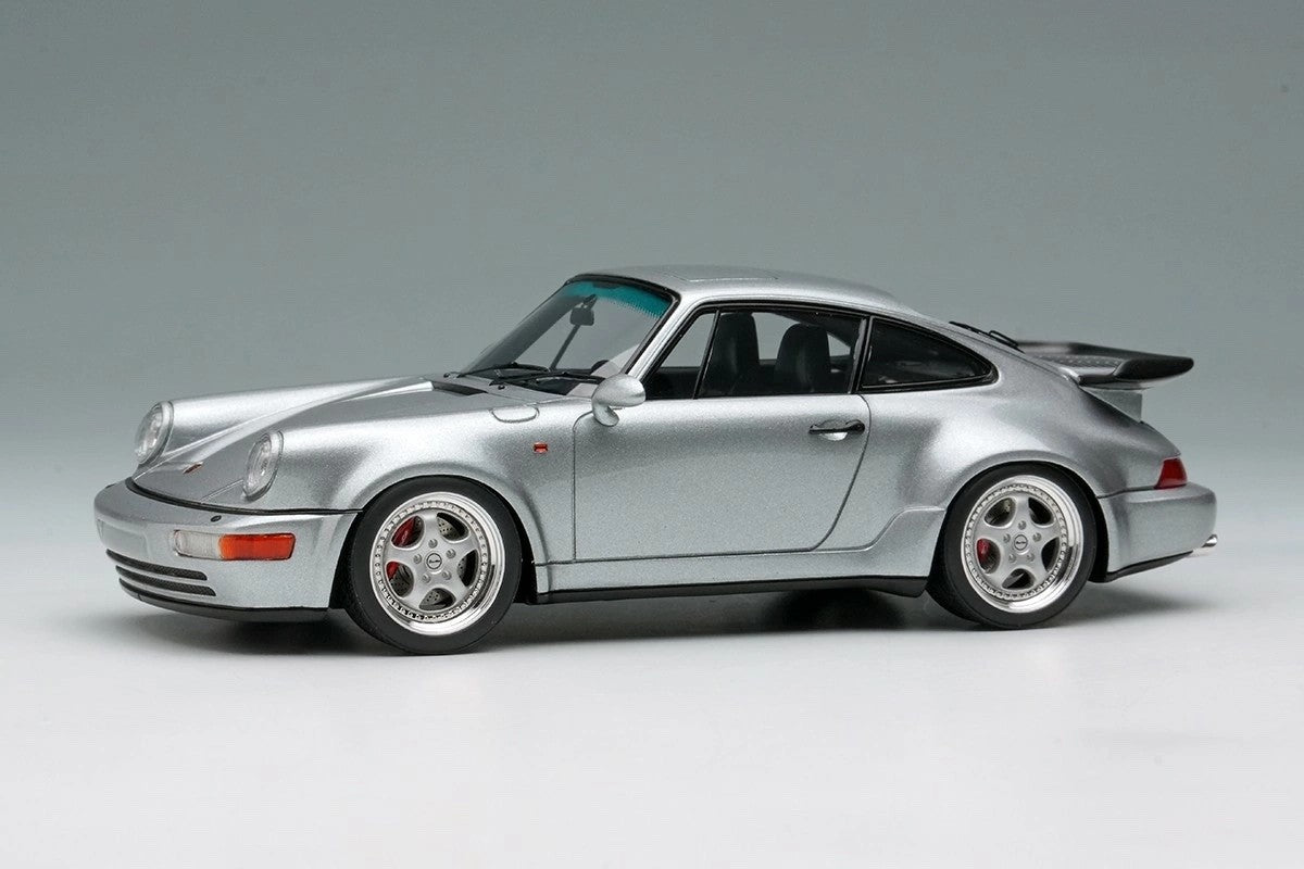 Make Up VISION VM158F 1/43 Porsche 911 964 Turbo 3.6 1993 Silver Resin