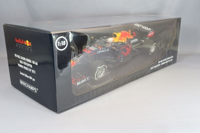 Minichamps MC110210833 1/18 Red Bull RB16B France Winner 2021