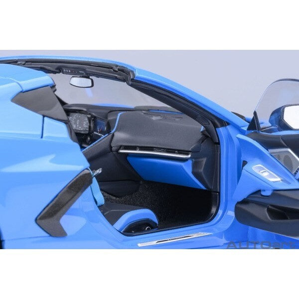 AUTOart 71281 1/18 Chevrolet Corvette C8 Stingray Z51 Rapid Blue Diecast