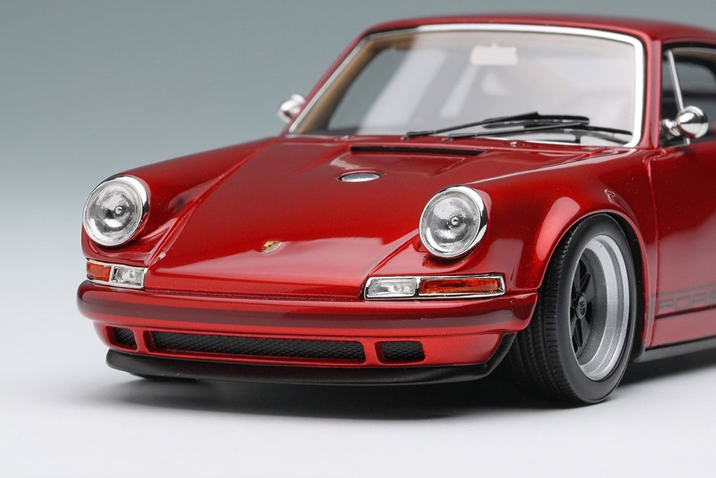 Make Up VISION VM111W 1/43 Singer 911 (964) Coupe Dark Candy Red Restomod