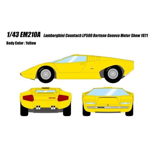 Make Up Eidolon EM210A 1/43 Lamborghini Countach LP500 Bertone 1971 Geneva Motor
