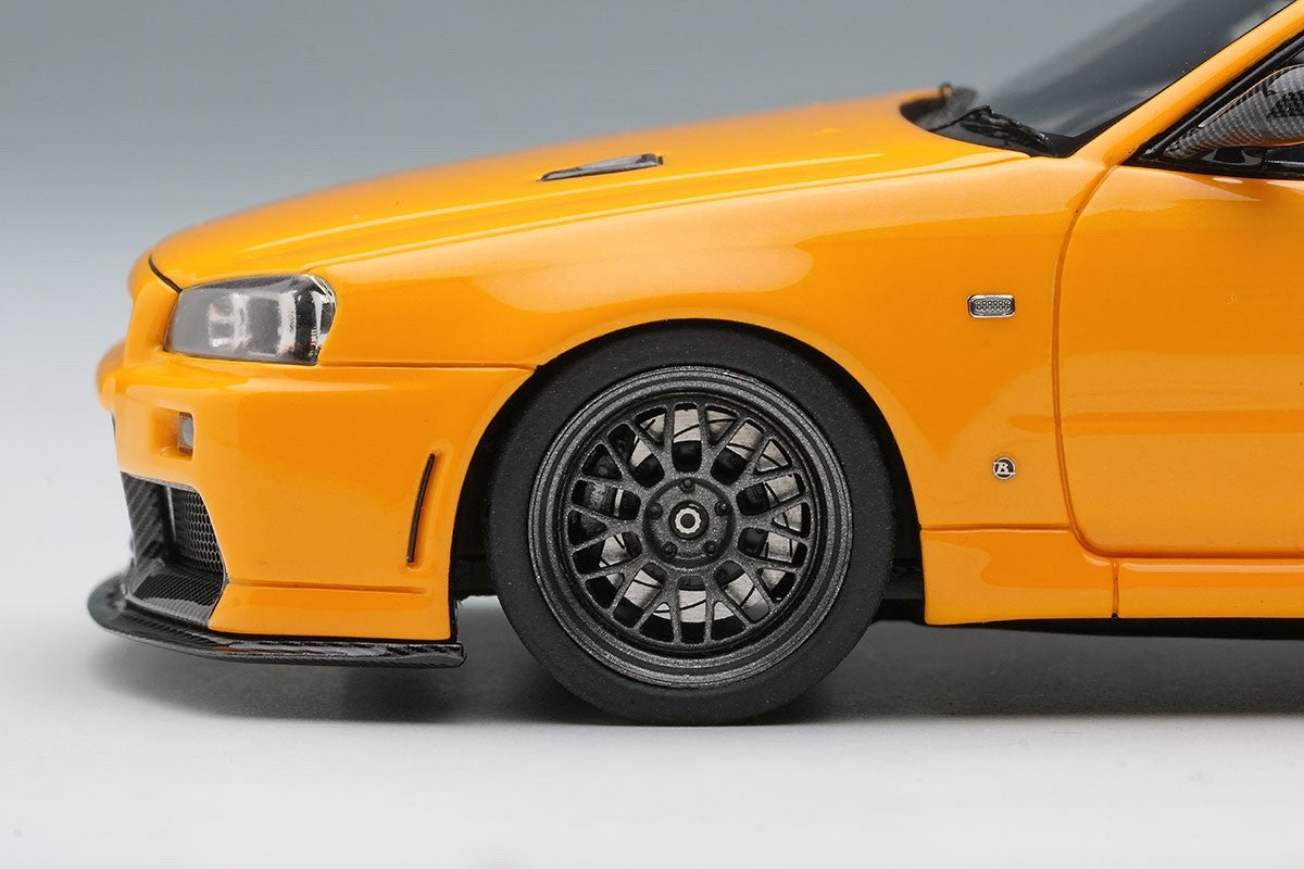 Make Up EIDOLON EM681C 1/43 Mine's BNR34 GT-R Built By Legends Yellow
