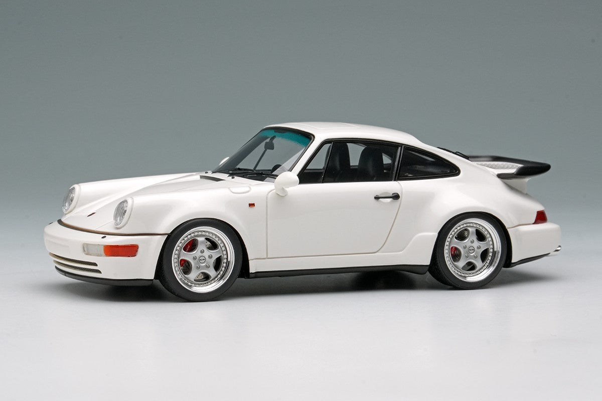 Make Up VISION VM158H 1/43 Porsche 911 964 Turbo 3.6 1993 White Resin Model Car