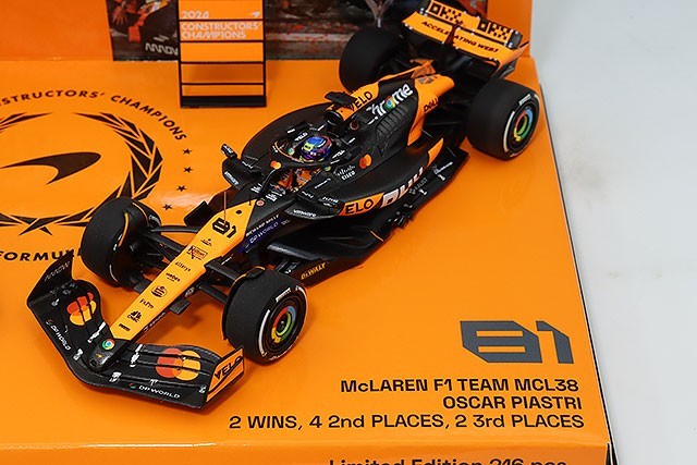 Minichamps MC532240481 1/43 McLaren MCL38 2024 2-Car Set