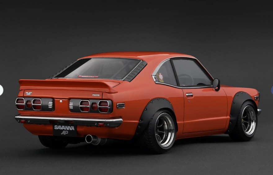 Ignition Model IG3731 1/18 Mazda Savanna (S124A) Semi Works Orange JDM