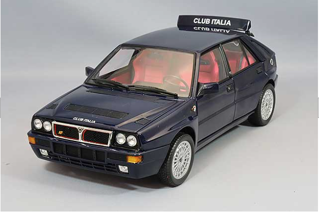 Kyosho KS08343SC 1/18 Lancia HF Integrale Club Italia Blue Diecast