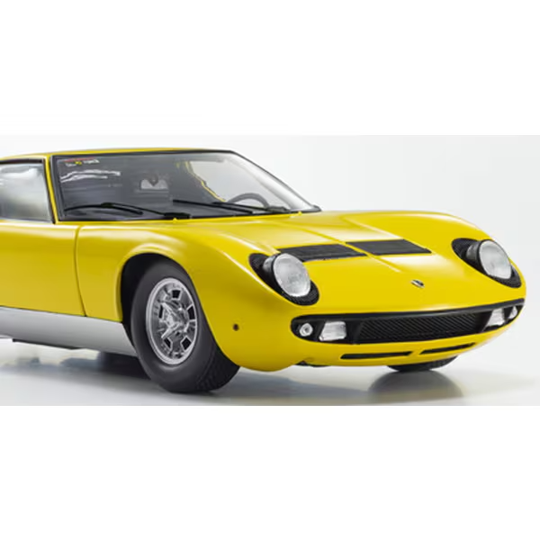 Kyosho KS08314Y 1/18 Lamborghini Miura P400 Yellow Diecast Model Car