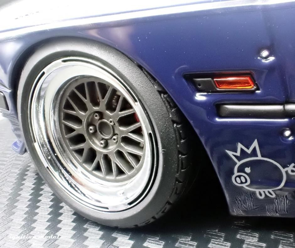 Ignition Model IG3717 1/18 BMW M3 E30 PANDEM 30 Widebody Silver/Blue
