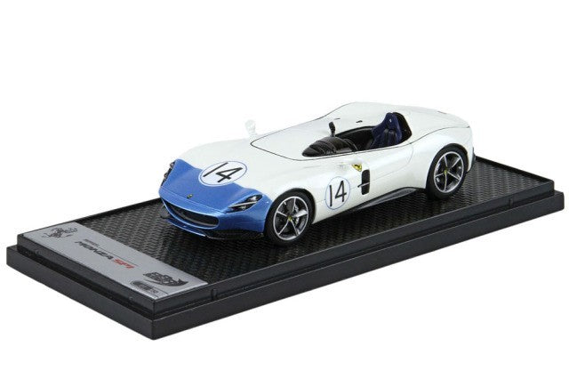 BBR BBRC220BS 1/43 Ferrari Monza SP1 Bianco Sanae Blue Nose Limited 50pcs