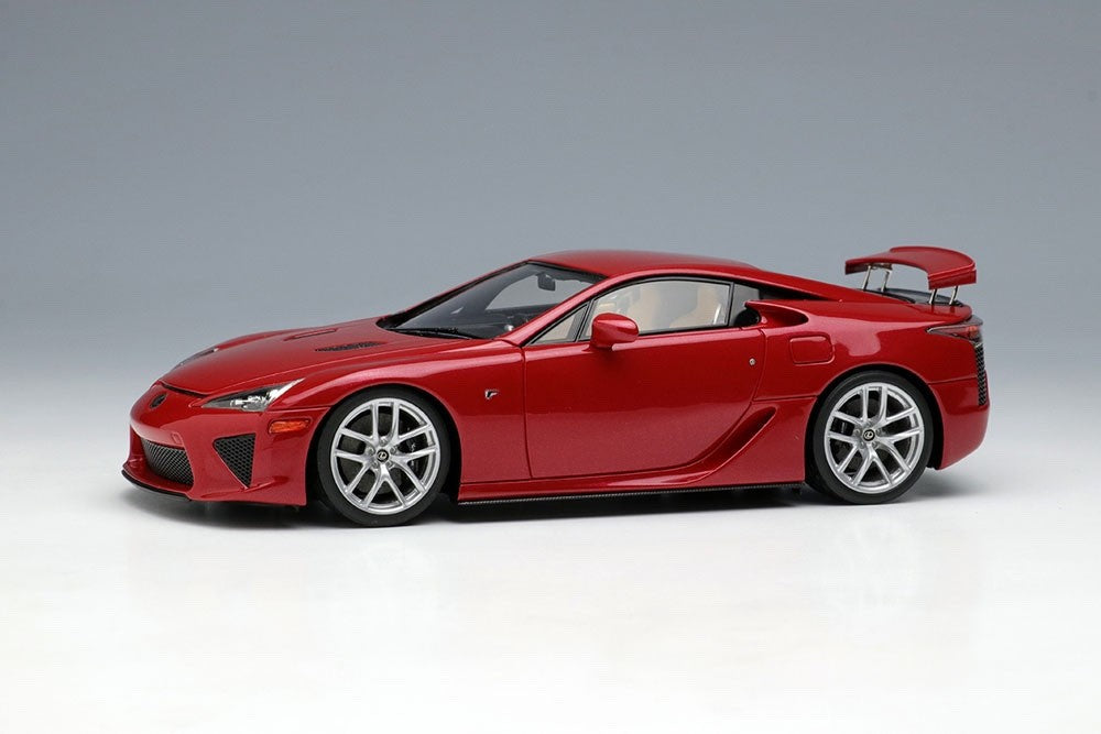 Make Up EIDOLON EM698C 1/43 Lexus LFA 2010 Rear Wing Up Pearl Red Limited 80pcs