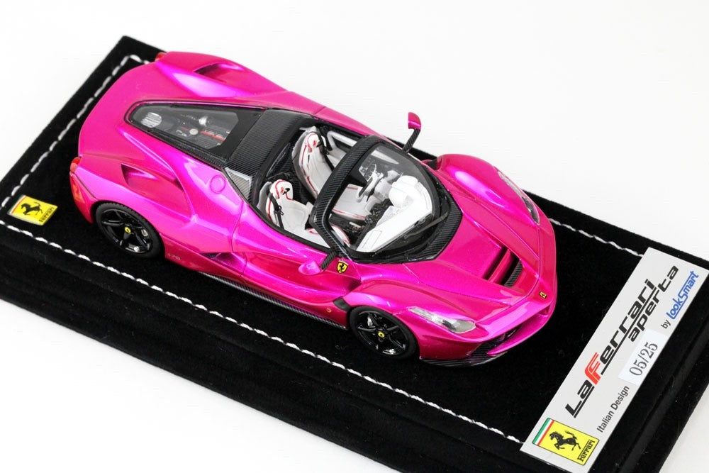 Looksmart LS462SC 1/43 Ferrari LaFerrari Aperta 2016 Pink Flash Ltd 25pcs Resin