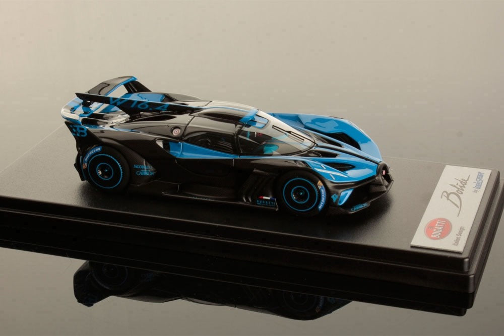 Looksmart LS528 1/43 Bugatti Bolide 2021 Launch Config Bugatti Blue Black Resin