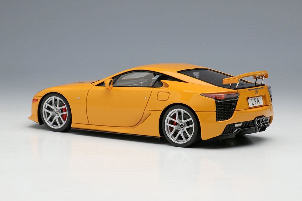 Make Up EIDOLON EM698D 1/43 Lexus LFA 2010 Rear Wing Up Orange Limited