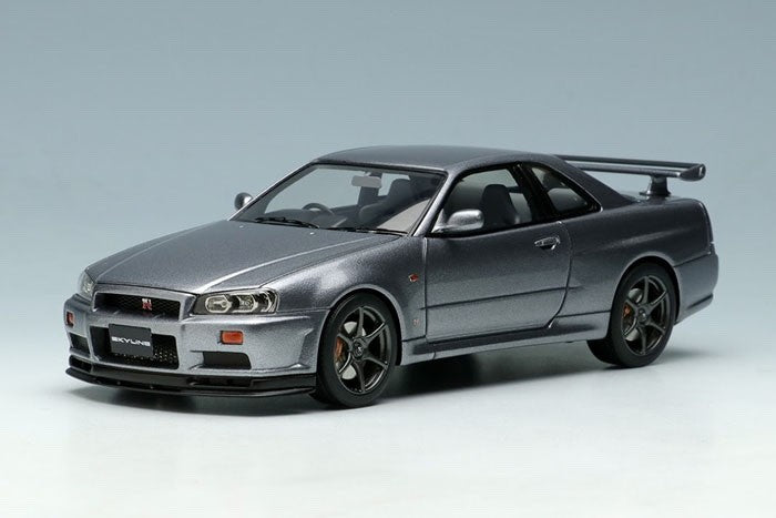 Make Up EIDOLON EM462G 1/43 Nissan Skyline GT-R BNR34 V-spec Athlete Silver 1999