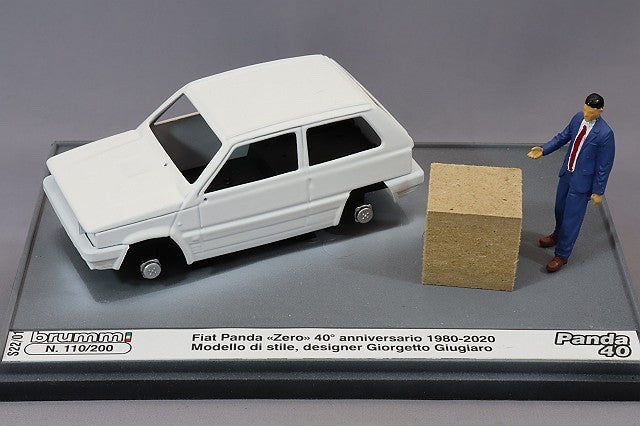 BRUMM BRS2201 1/43 Fiat Panda Zero Prototype 1978 Giugiaro Figure Ltd 200 pcs