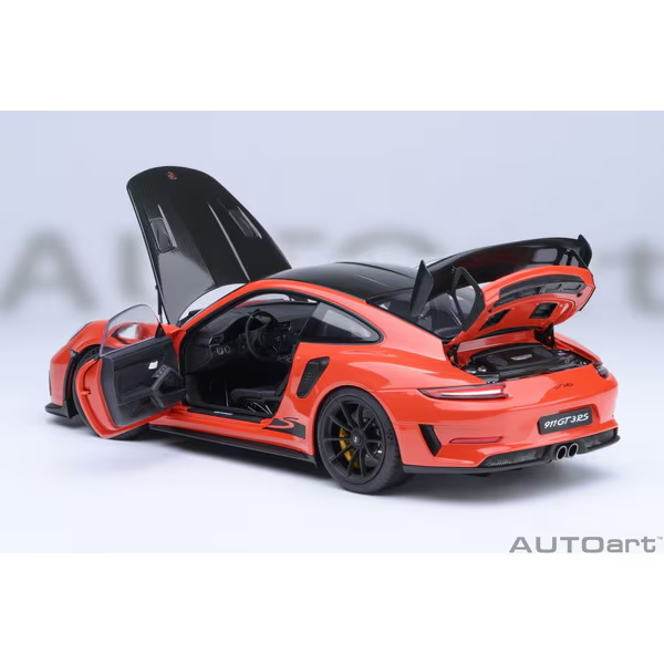 AUTOart 78177 1/18 Porsche 911 991.2 GT3 RS Weissach Orange Diecast
