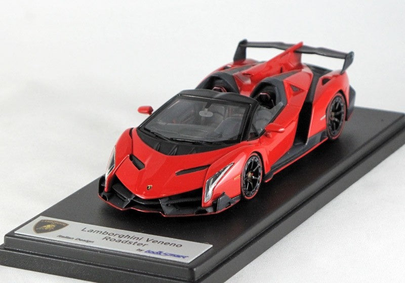 Looksmart LS429D 1/43 Lamborghini Veneno Roadster Rosso Mars Pearl Red Resin