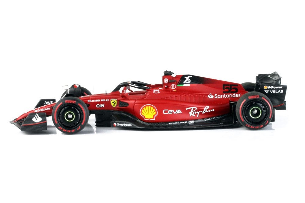 BBR BBRC275B 1/43 Ferrari F1-75 Bahrain GP 2022 C.Sainz 2nd Limited 327pcs